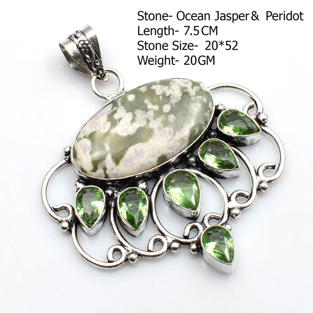 Silver Stone Artisan Crafted Pendants