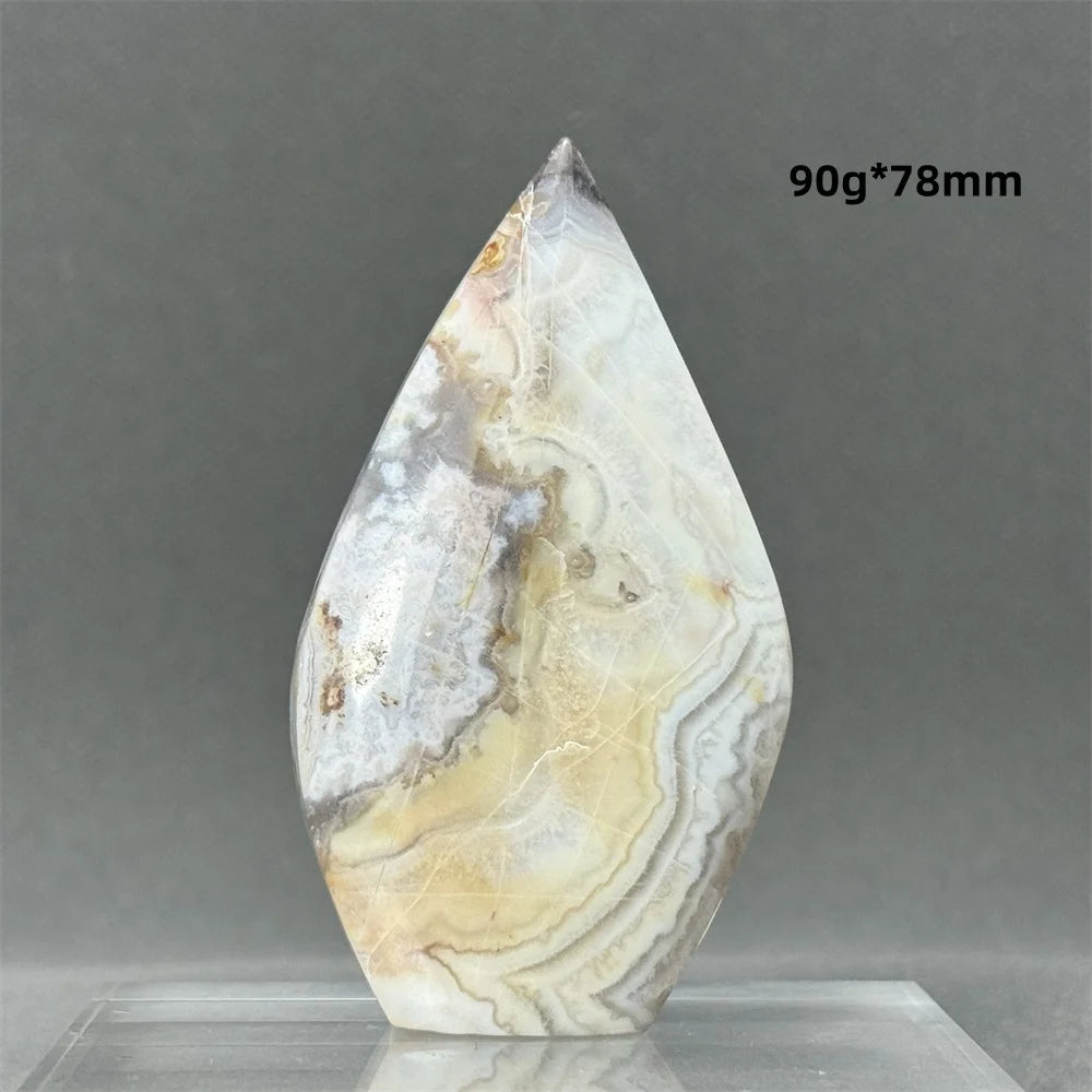 Natural Mexican Crazy Lace Agate Freeform Torch