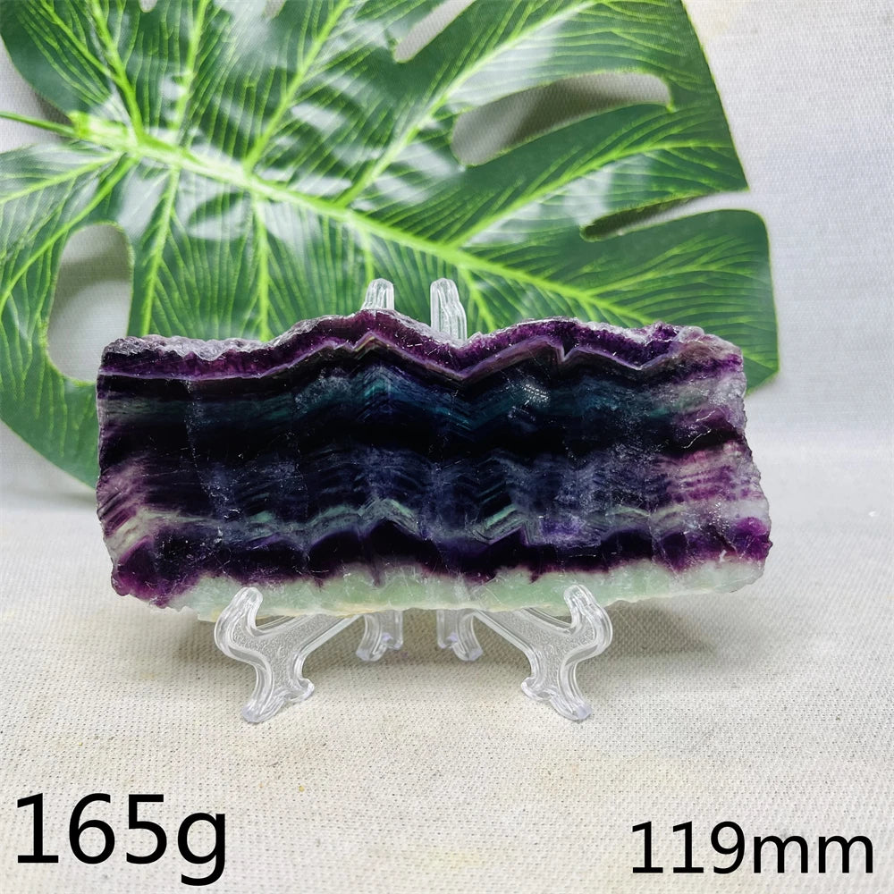 Natural Lightning Rainbow Fluorite Slab
