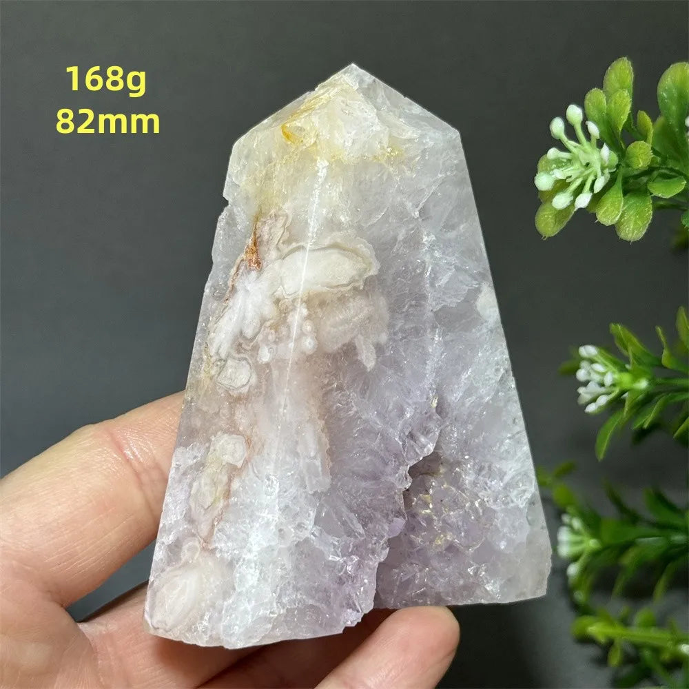 HQ Pink Amethyst Flower Agate Tower