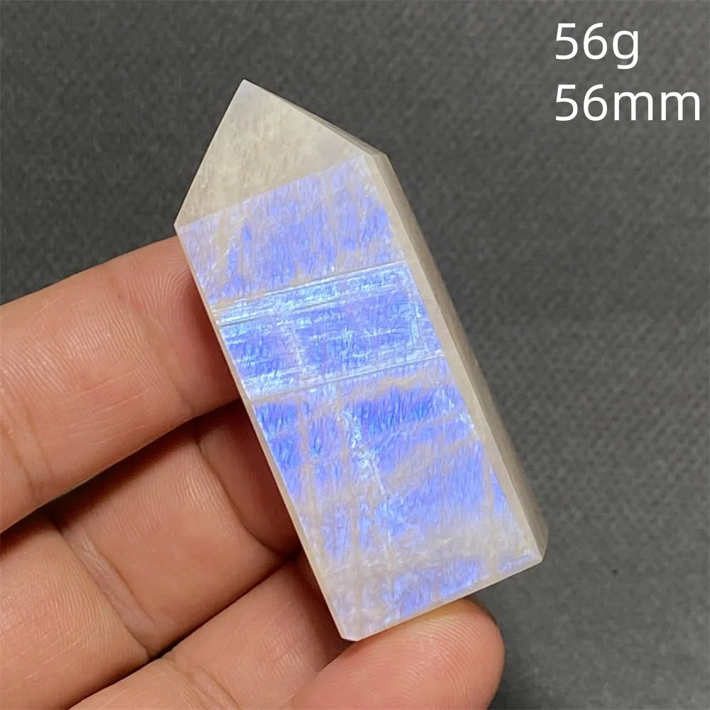 AAA Natural High Quality Blue Moonstone Tower