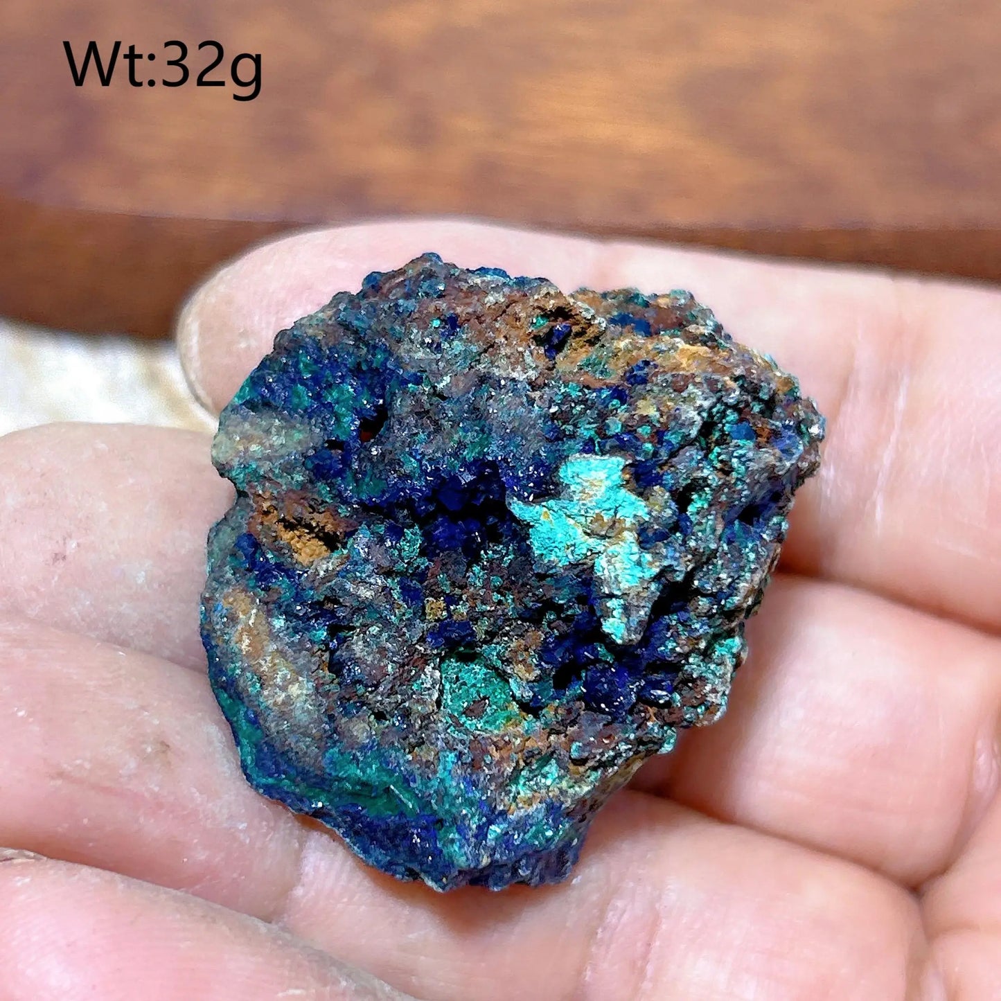 HQ Natural Chrysocolla With Azurite Specimen Medium