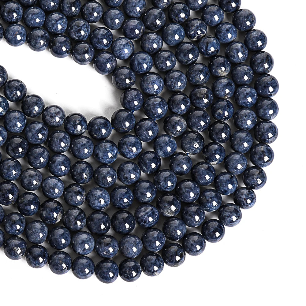 HQ AAA Blue Sapphire High Polish Bead Strand (5-6mm)