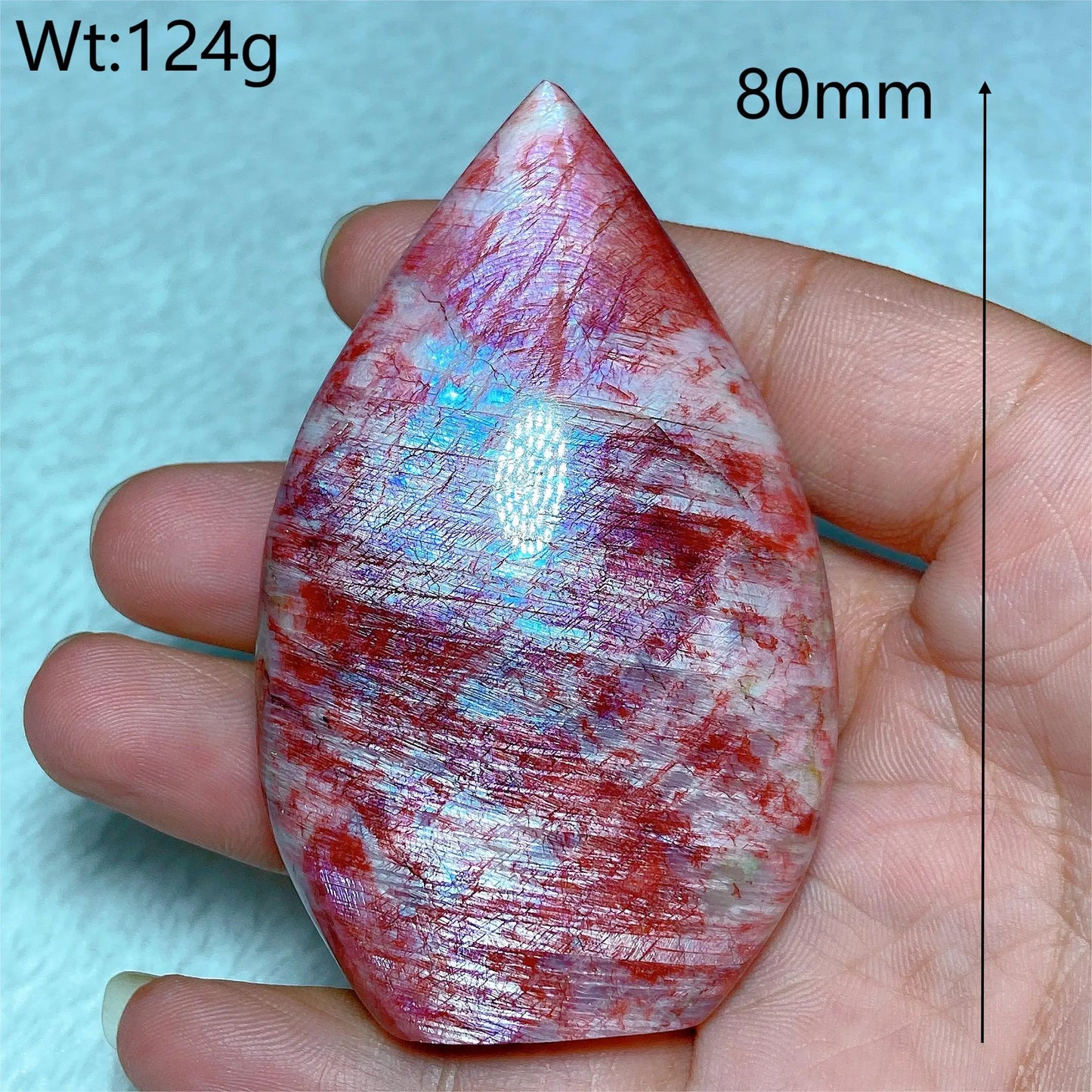 Natural Fire Moonstone Free Form Torch