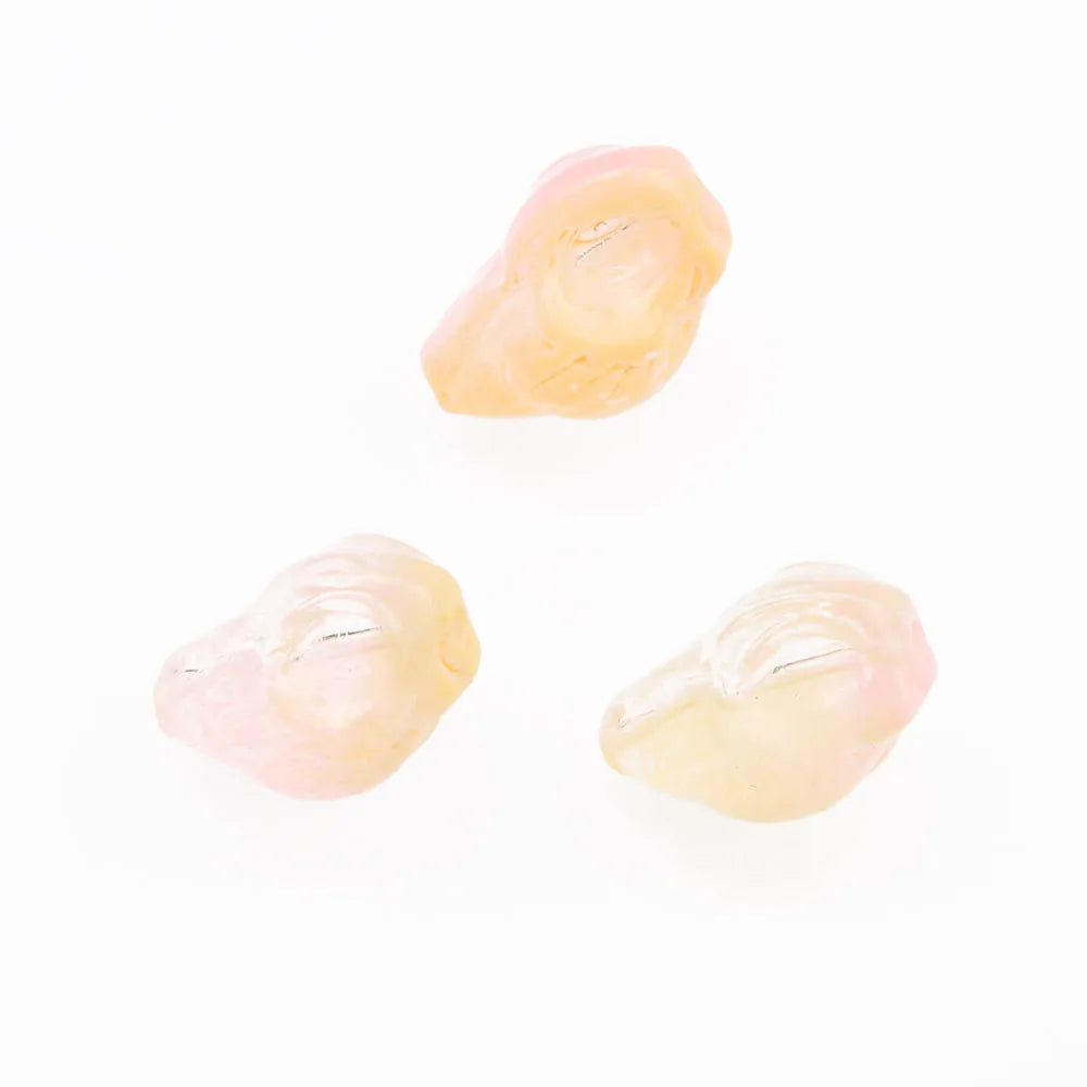 30pcs Glass Conch Shell Beads