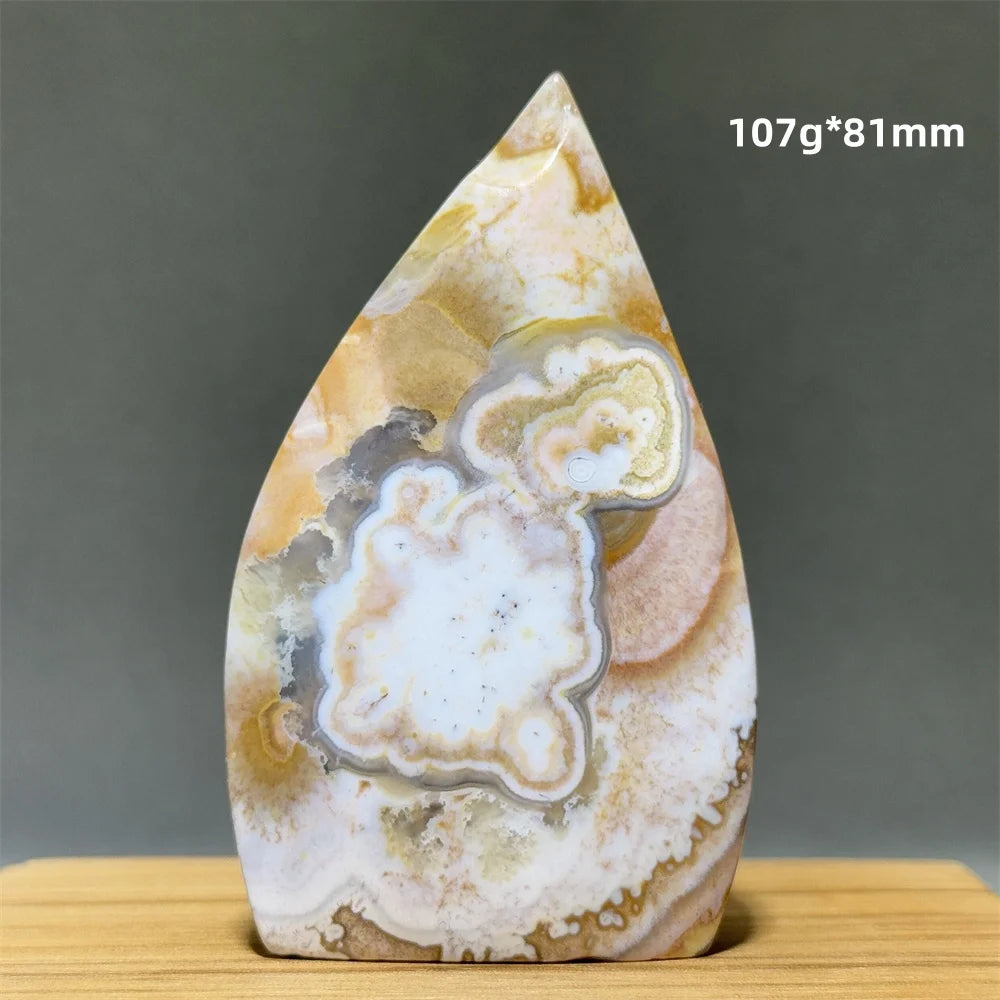 Natural Mexican Crazy Lace Agate Freeform Torch