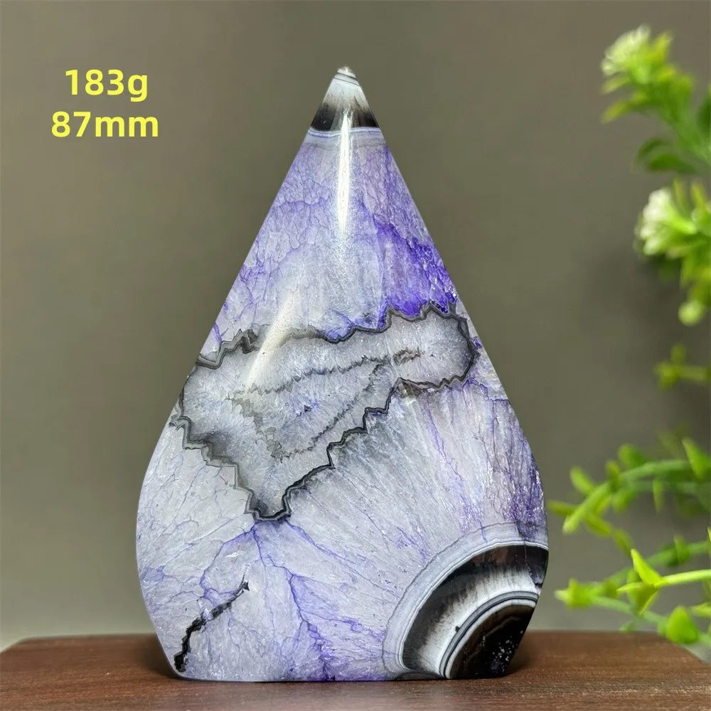 Natural Purple Agate Free-Form Torch
