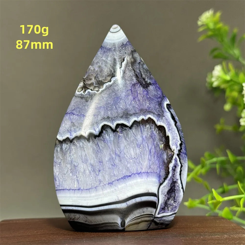 Natural Purple Agate Free-Form Torch