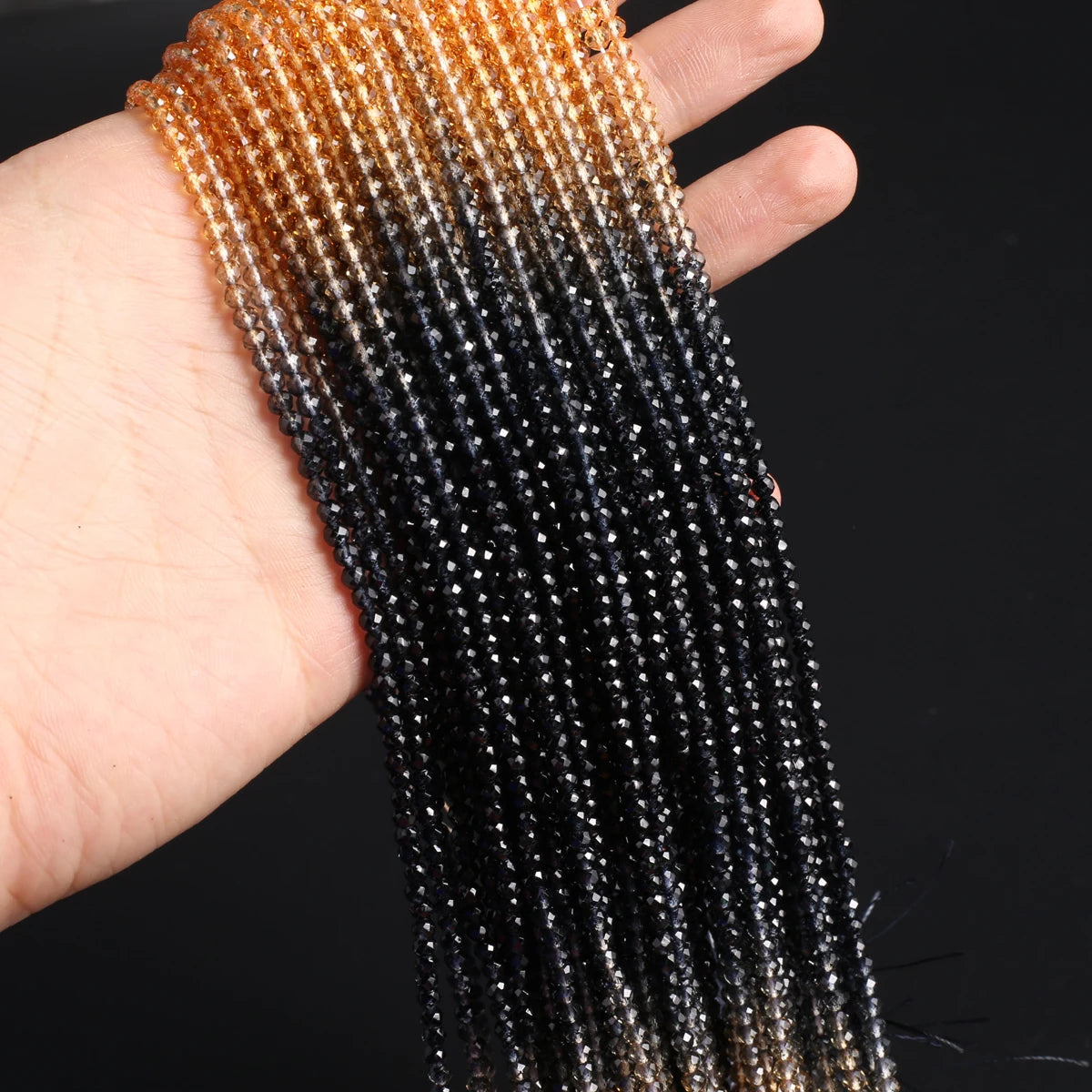 2mm Gradient Natural Stone Bead Strand