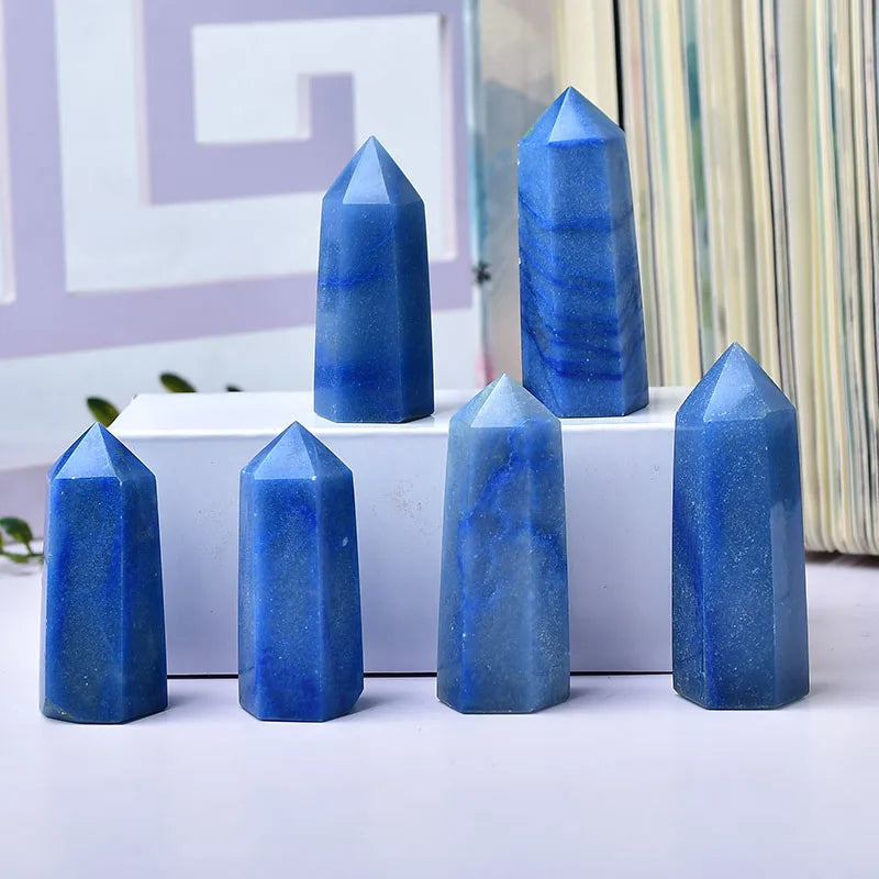 Natural Blue Aventurine Tower