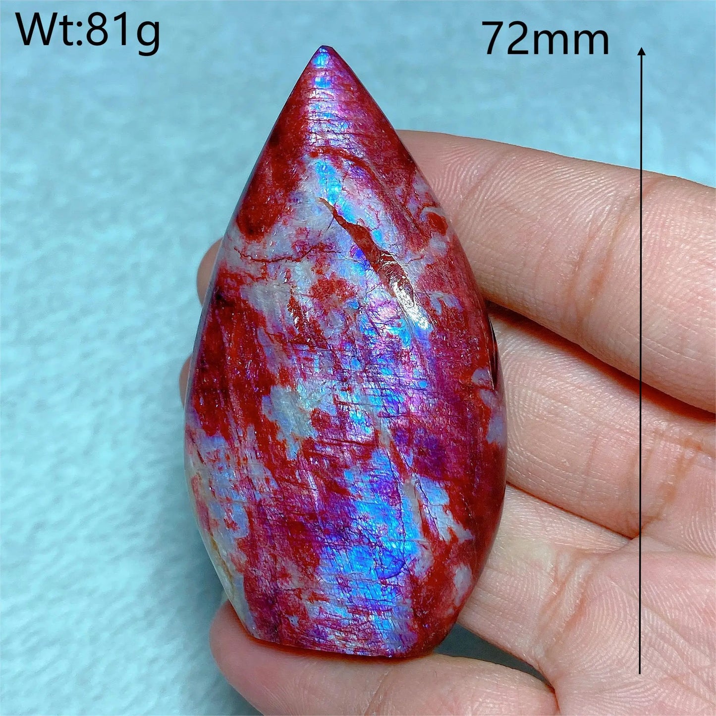Natural Fire Moonstone Free Form Torch