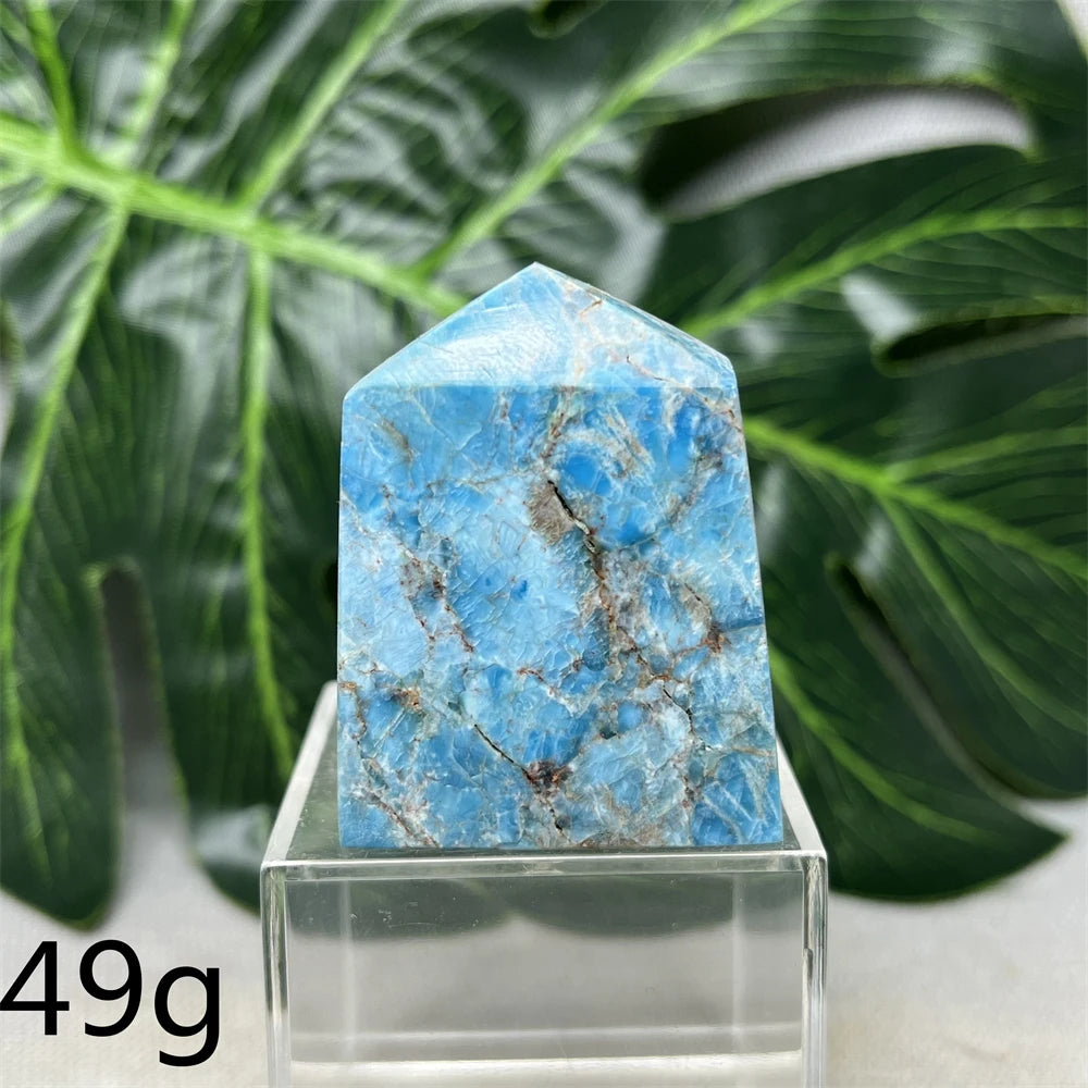 Natural Dominican Larimar Tower