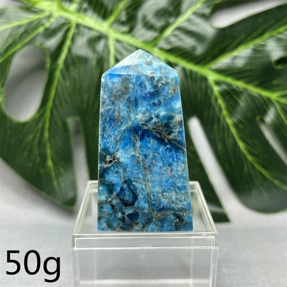 Natural Dominican Larimar Tower