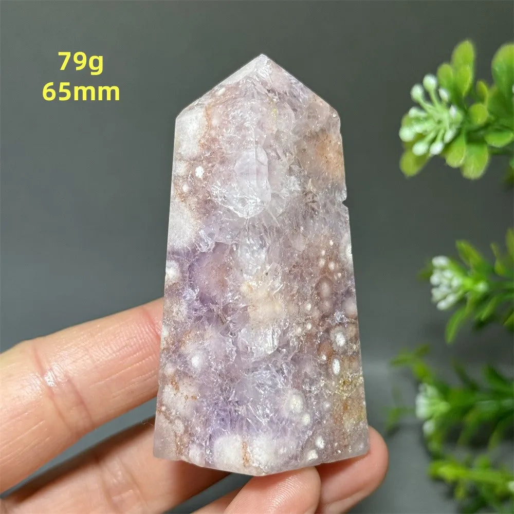 HQ Pink Amethyst Flower Agate Tower