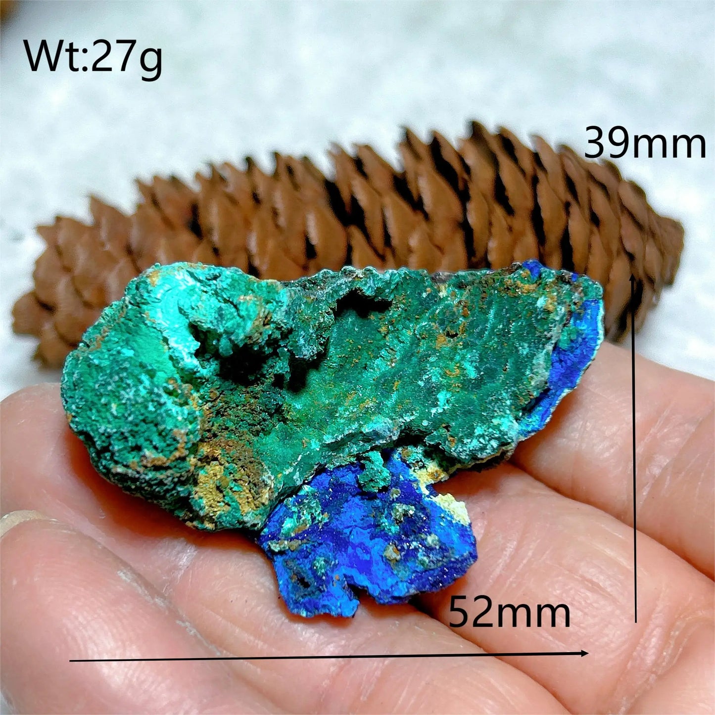 HQ Natural Chrysocolla With Azurite Specimen Medium