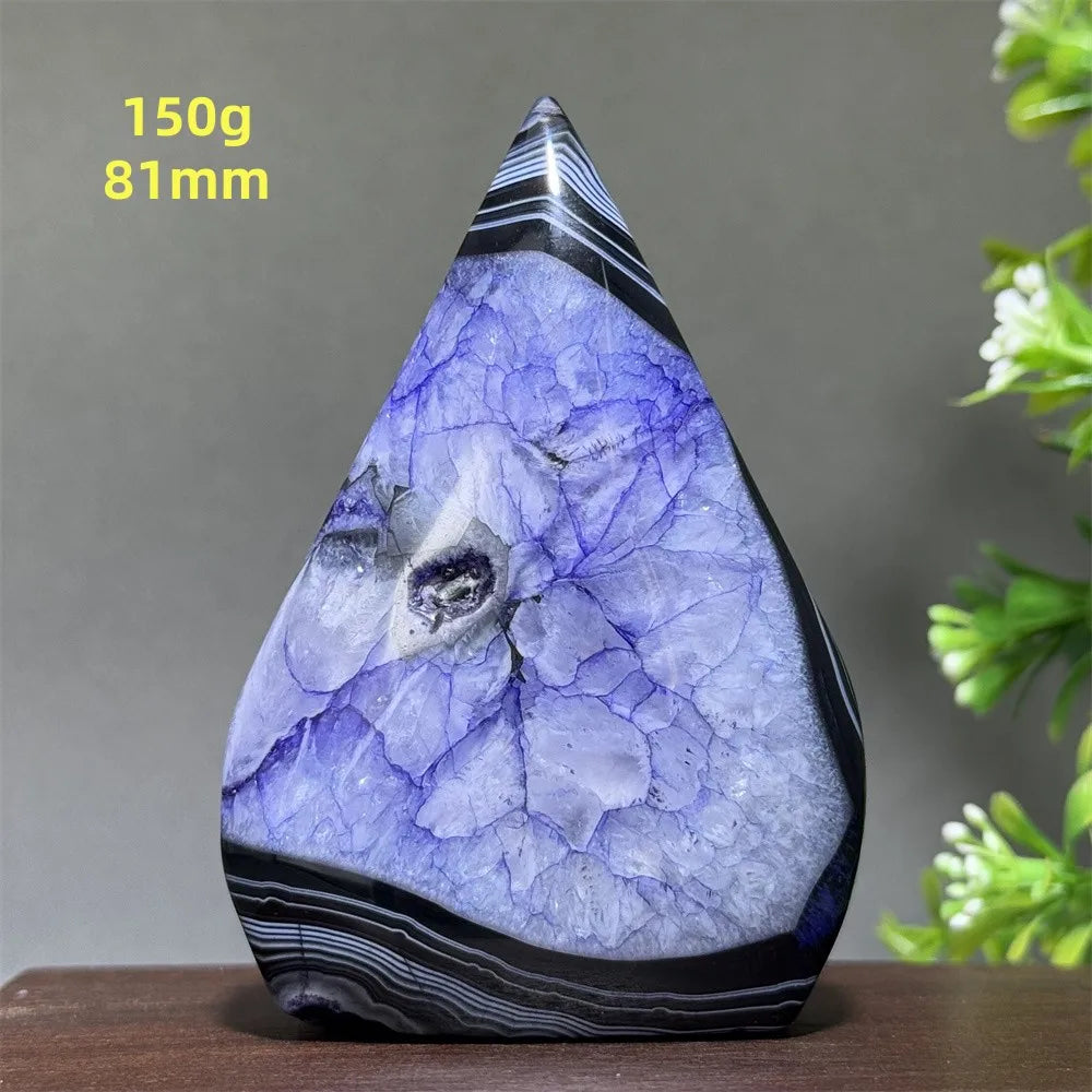Natural Purple Agate Free-Form Torch