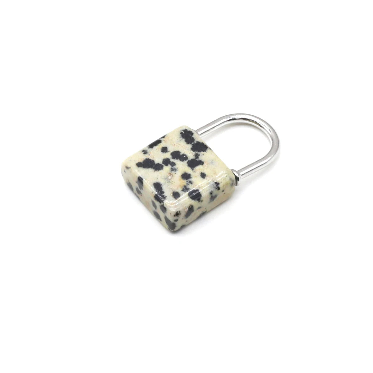 1pc Gemstone Lock Pendant