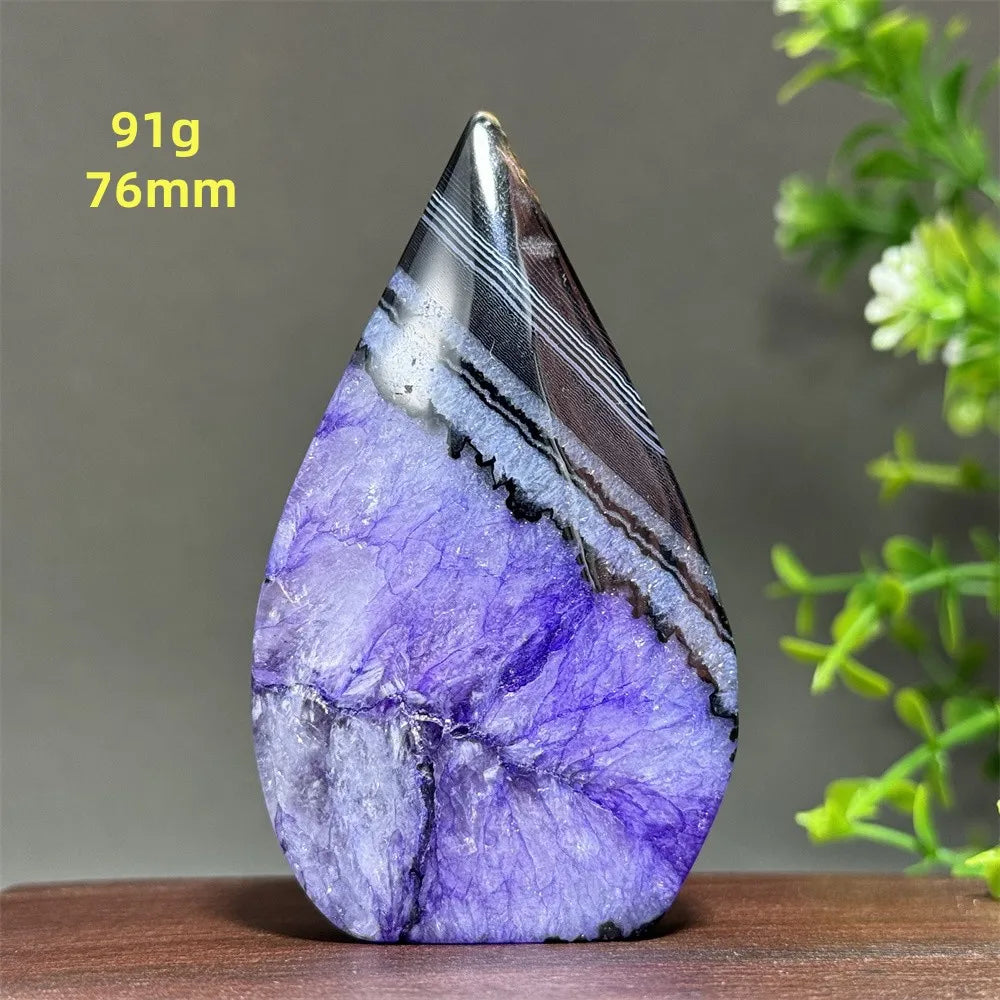 Natural Purple Agate Free-Form Torch