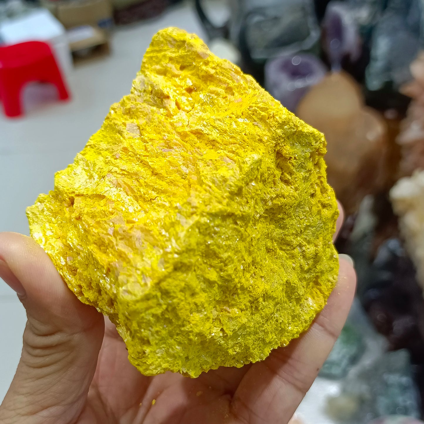 HQ Natural Rough Realgar Specimen