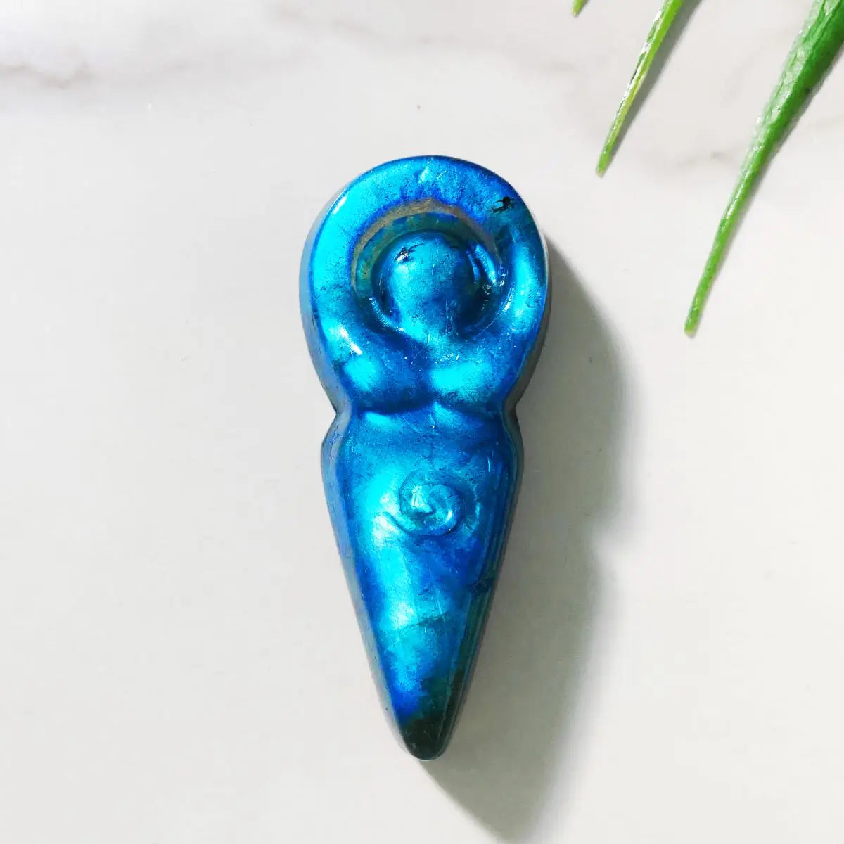1PC HQ Labradorite Yoga Carving