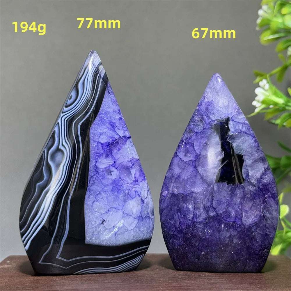 Natural Purple Agate Free-Form Torch