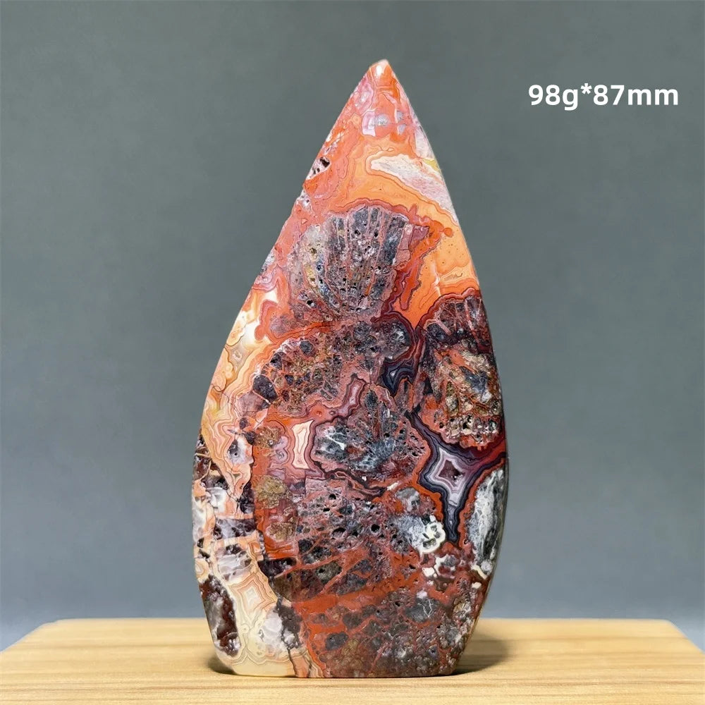 Natural Mexican Crazy Lace Agate Freeform Torch
