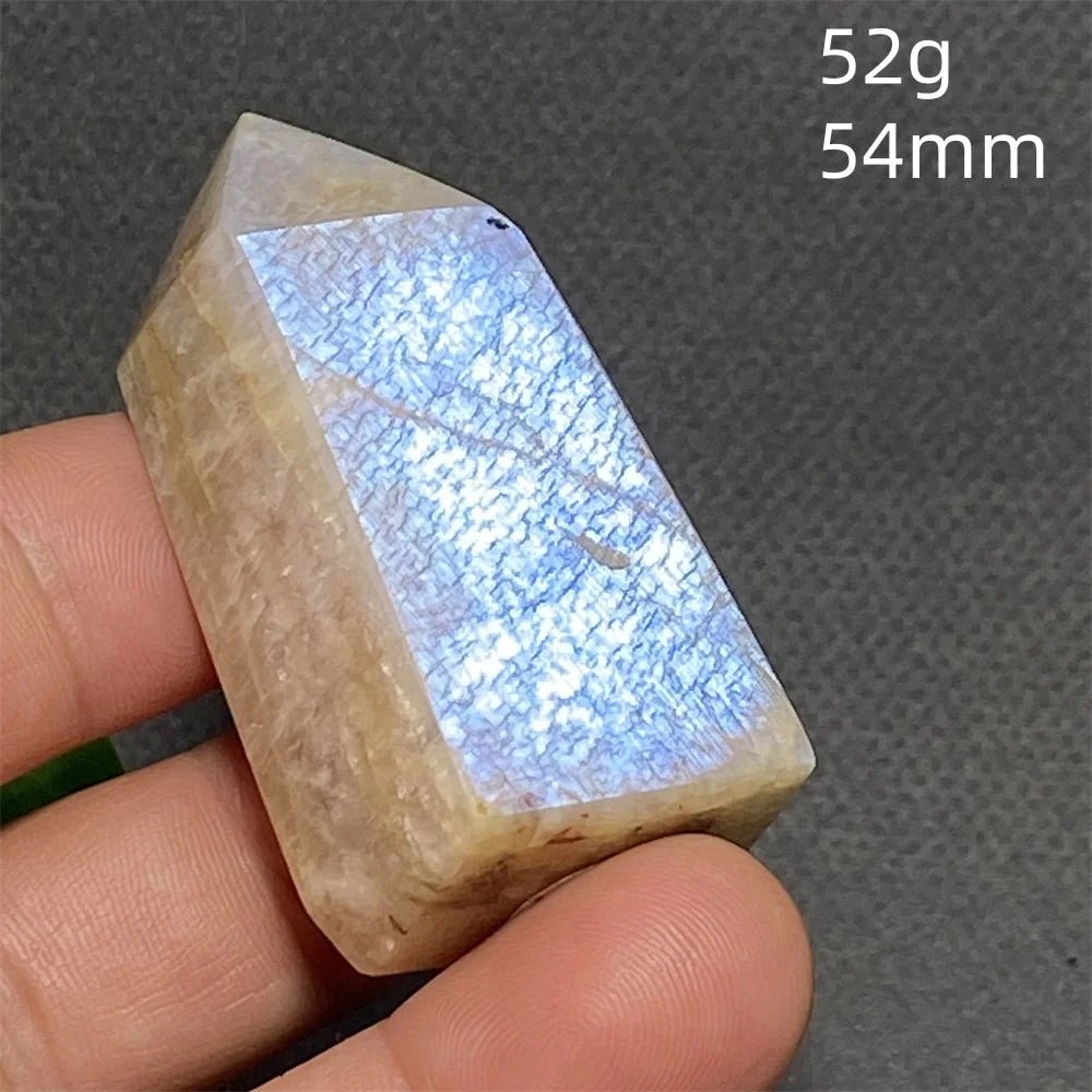 AAA Natural High Quality Blue Moonstone Tower
