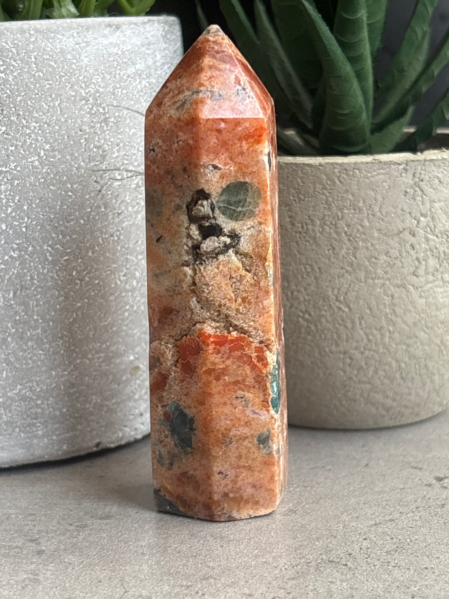 SUNSTONE AND BLUE APATITE TOWERS 50% OFF