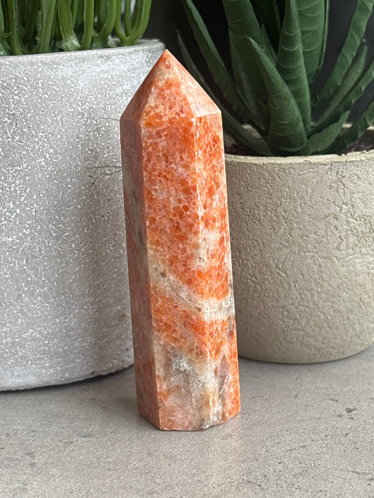 SUNSTONE AND BLUE APATITE TOWERS 50% OFF