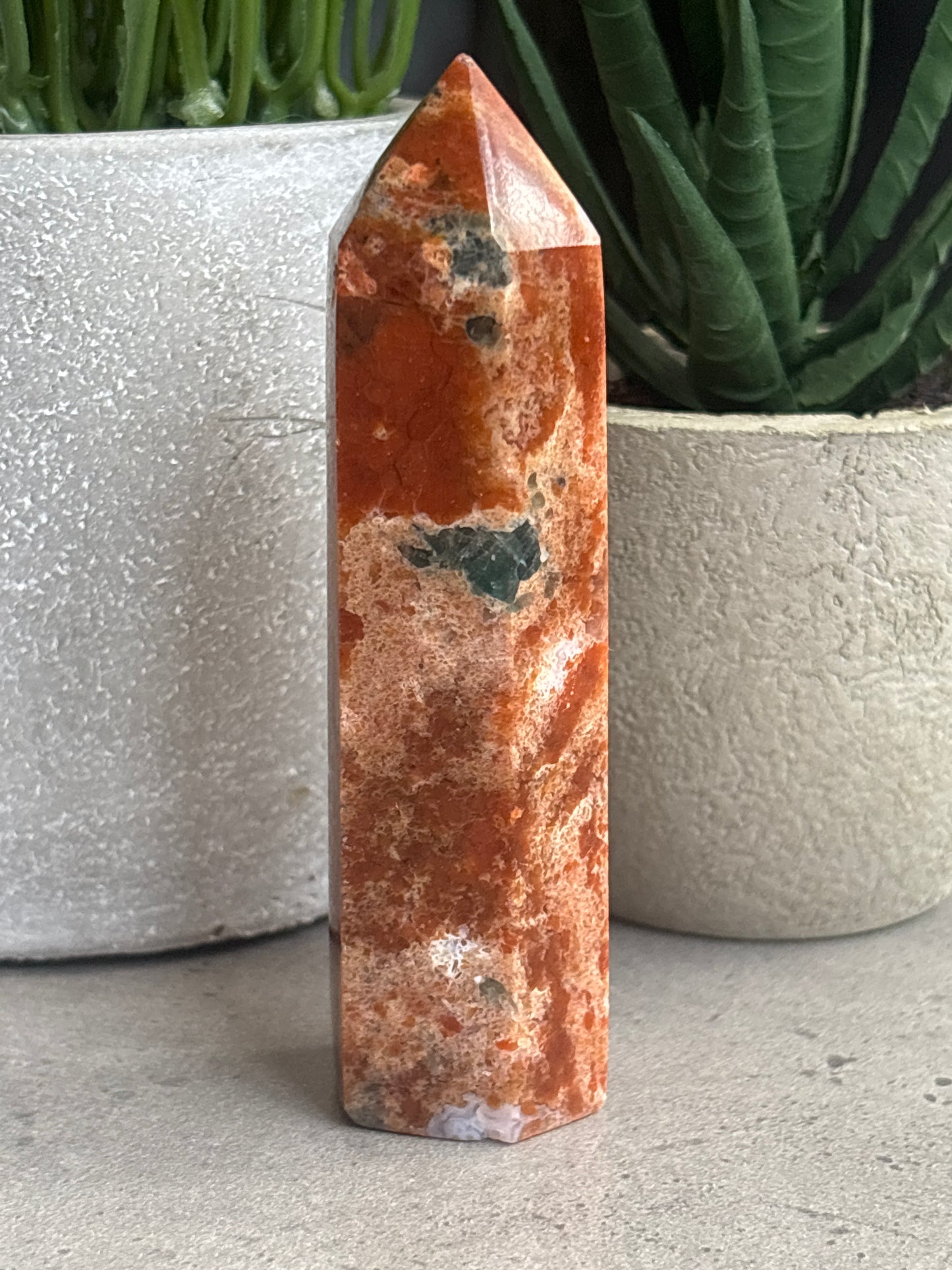 SUNSTONE AND BLUE APATITE TOWERS 50% OFF