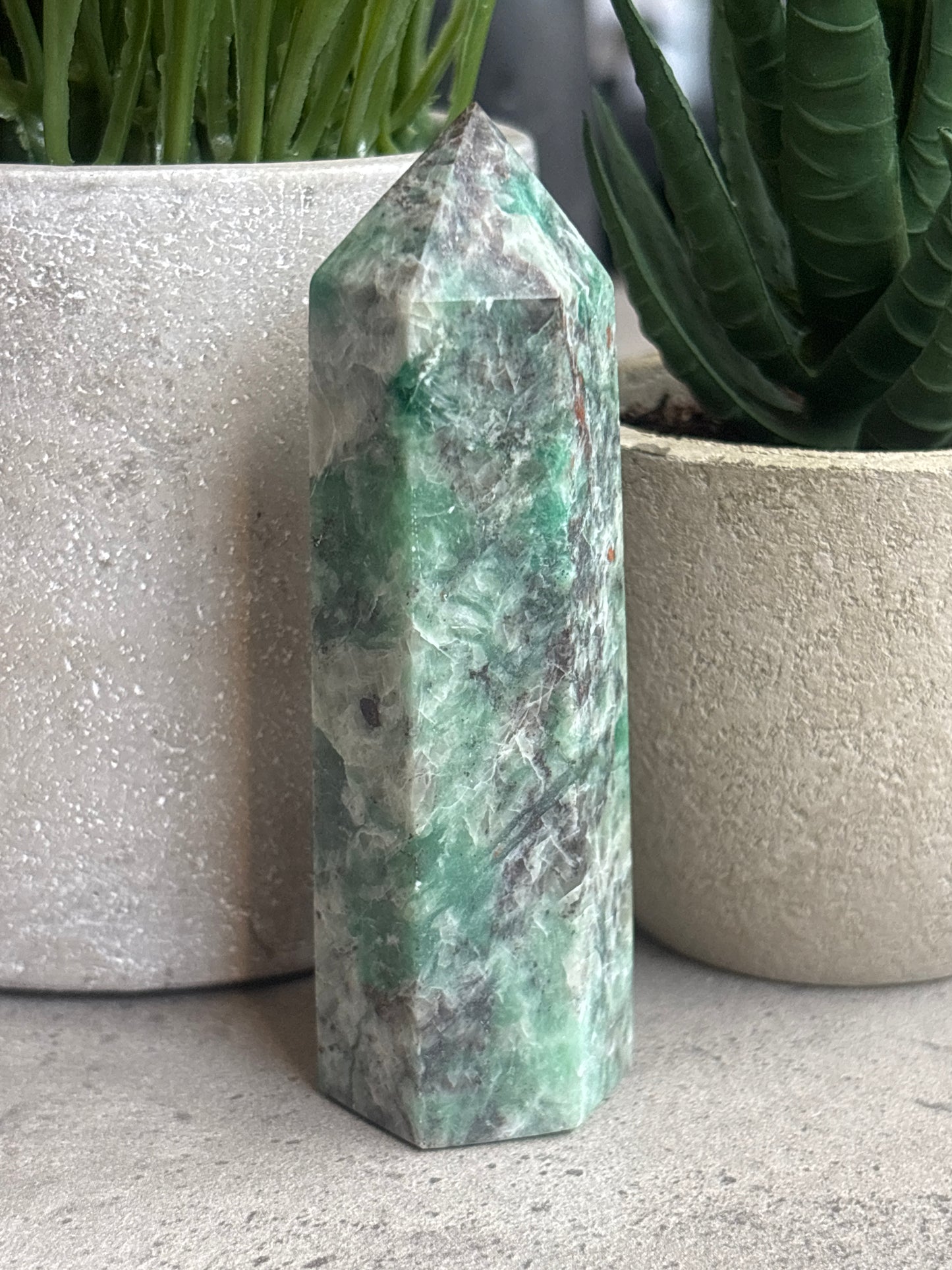 GREEN ZEBRA JASPER TOWERS 50% OFF