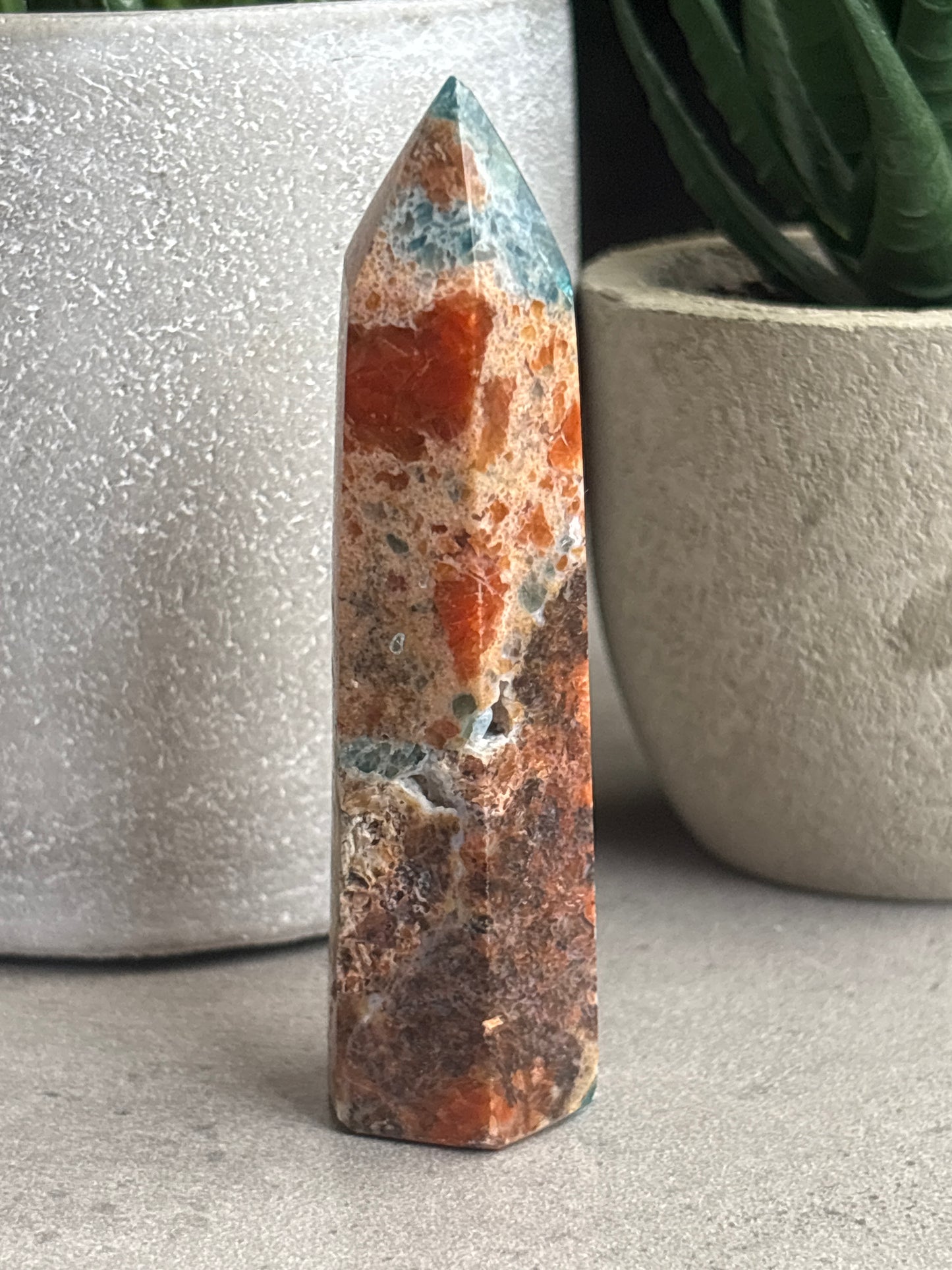 SUNSTONE AND BLUE APATITE TOWERS 50% OFF