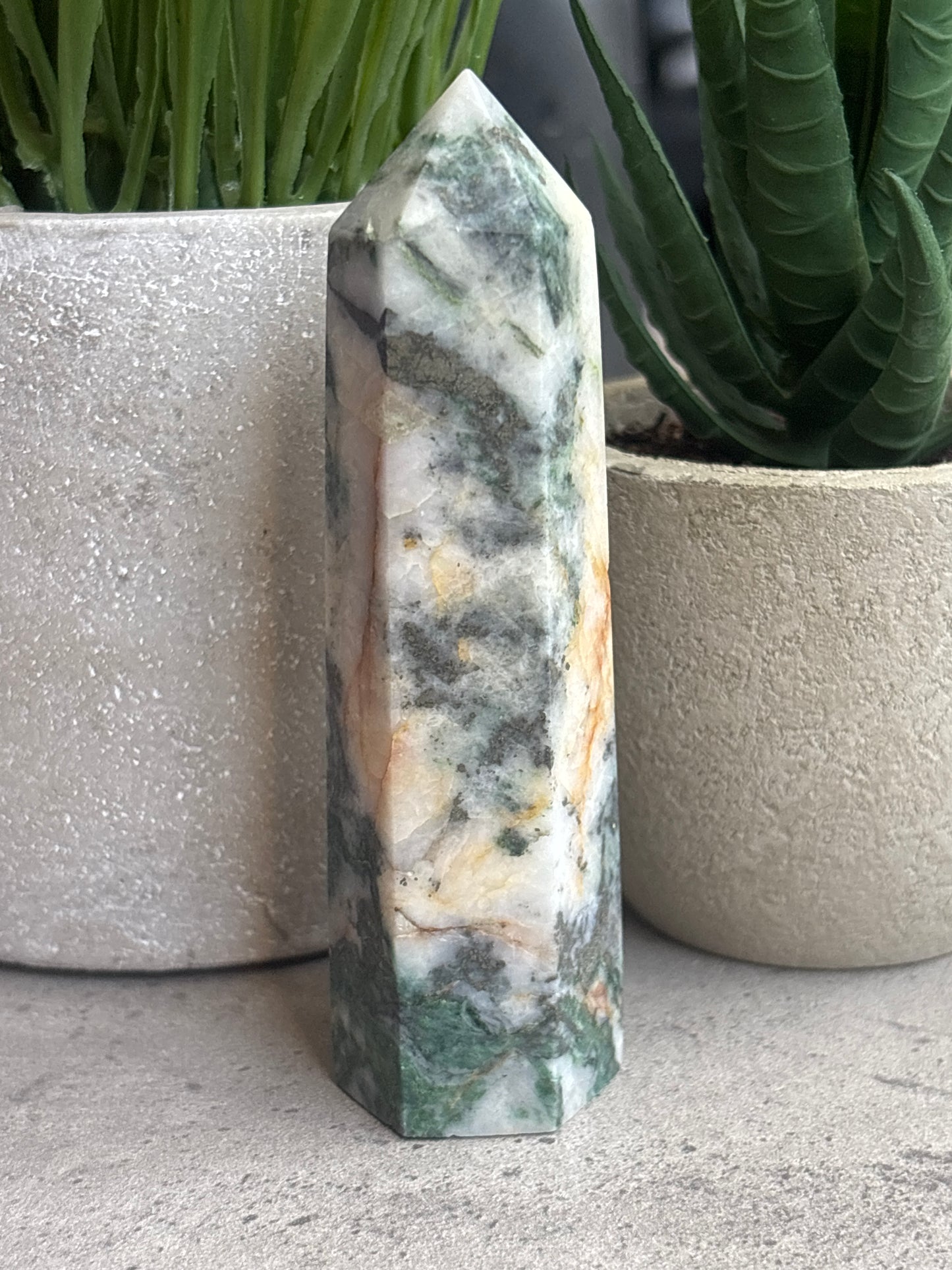GREEN ZEBRA JASPER TOWERS 50% OFF
