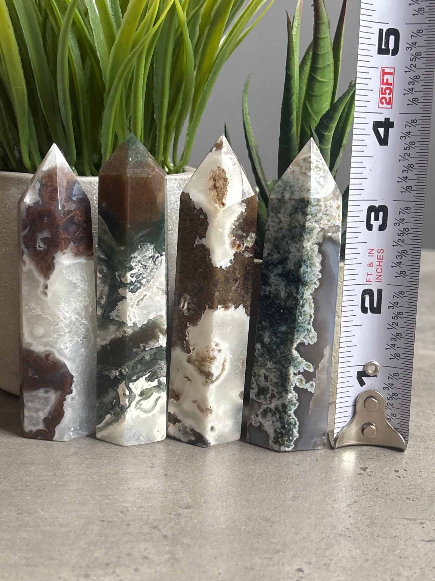 MOSS AGATE TOWERS 50% OFF