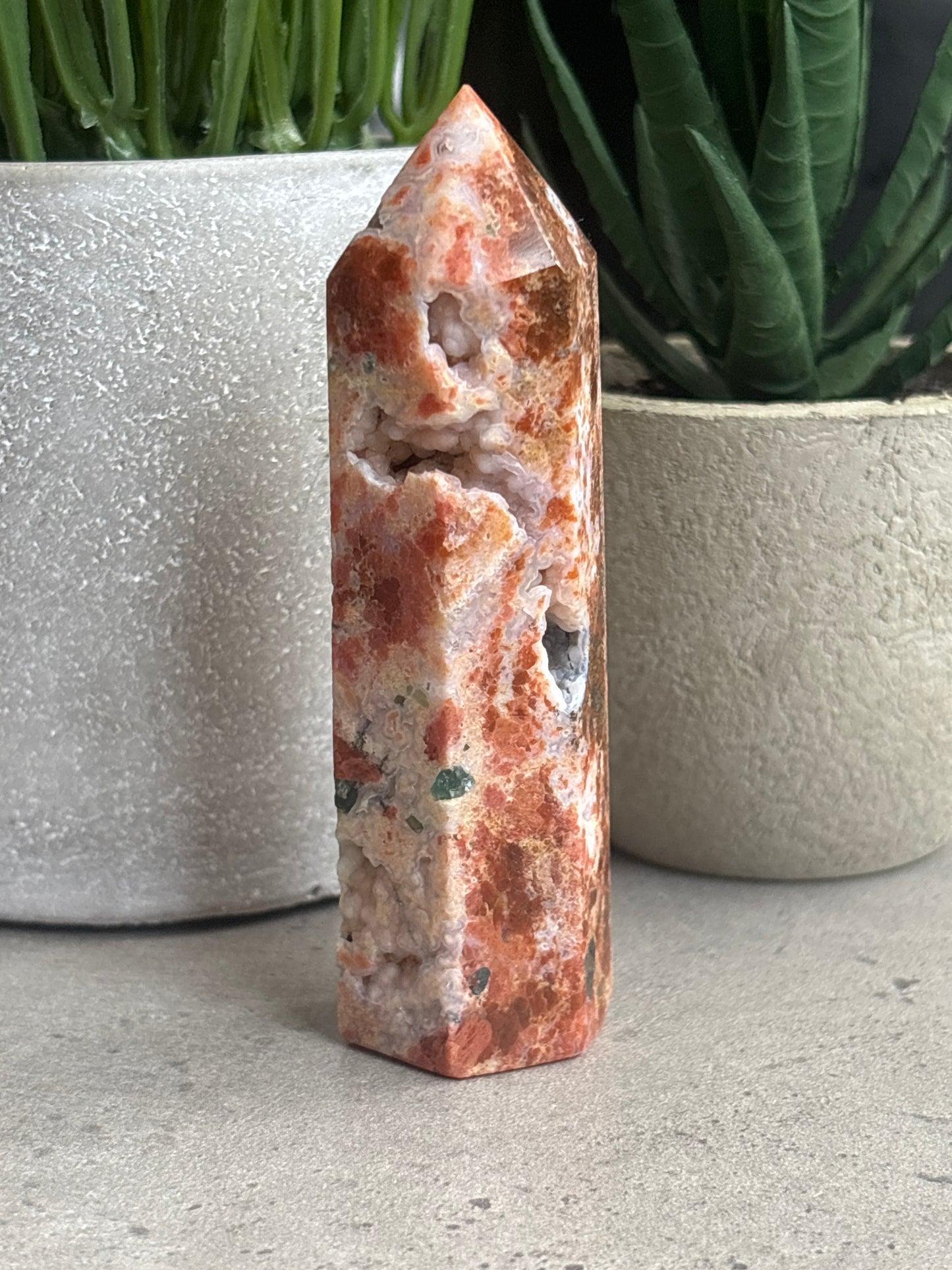 SUNSTONE AND BLUE APATITE TOWERS 50% OFF