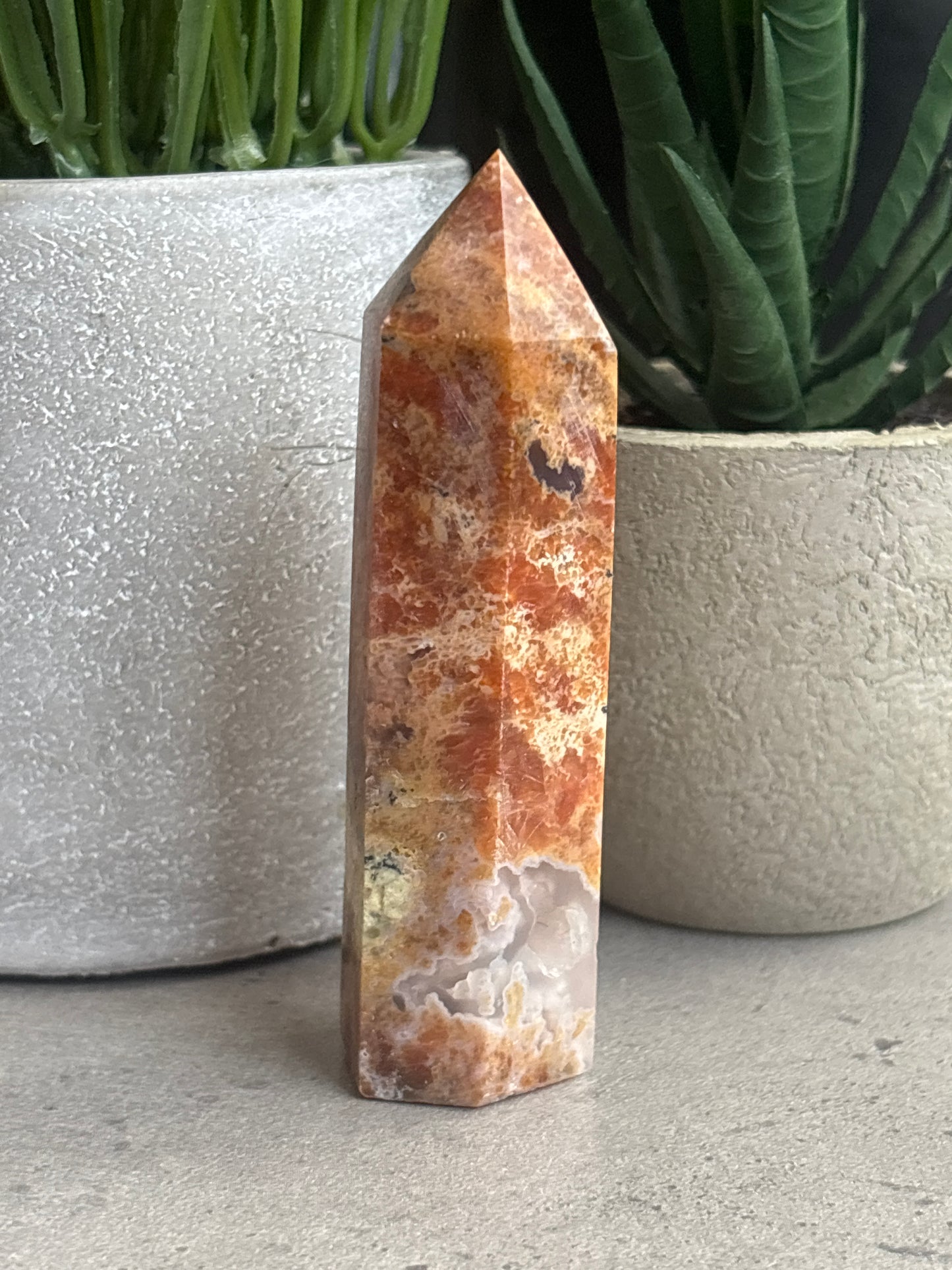 SUNSTONE AND BLUE APATITE TOWERS 50% OFF
