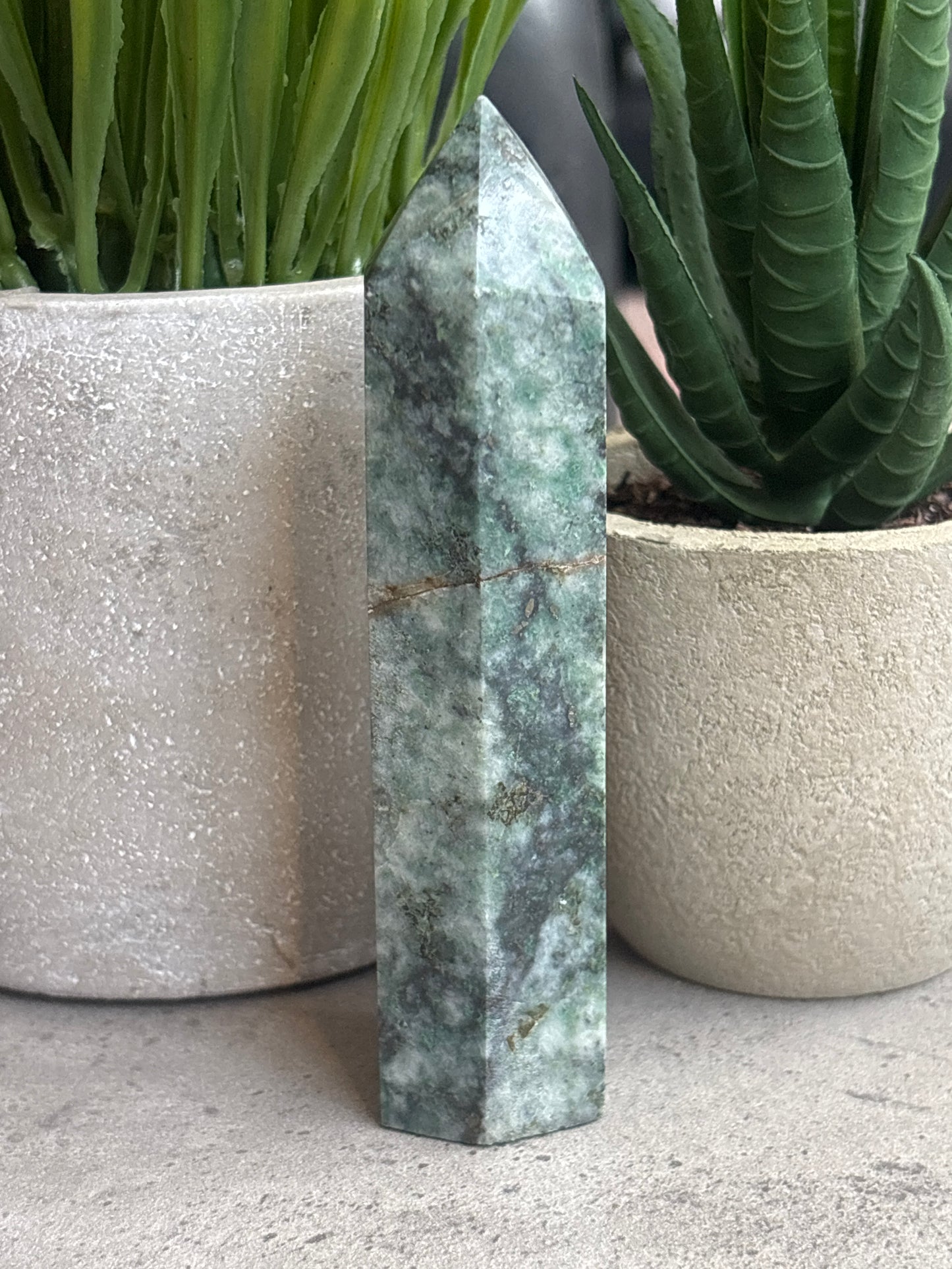 GREEN ZEBRA JASPER TOWERS 50% OFF