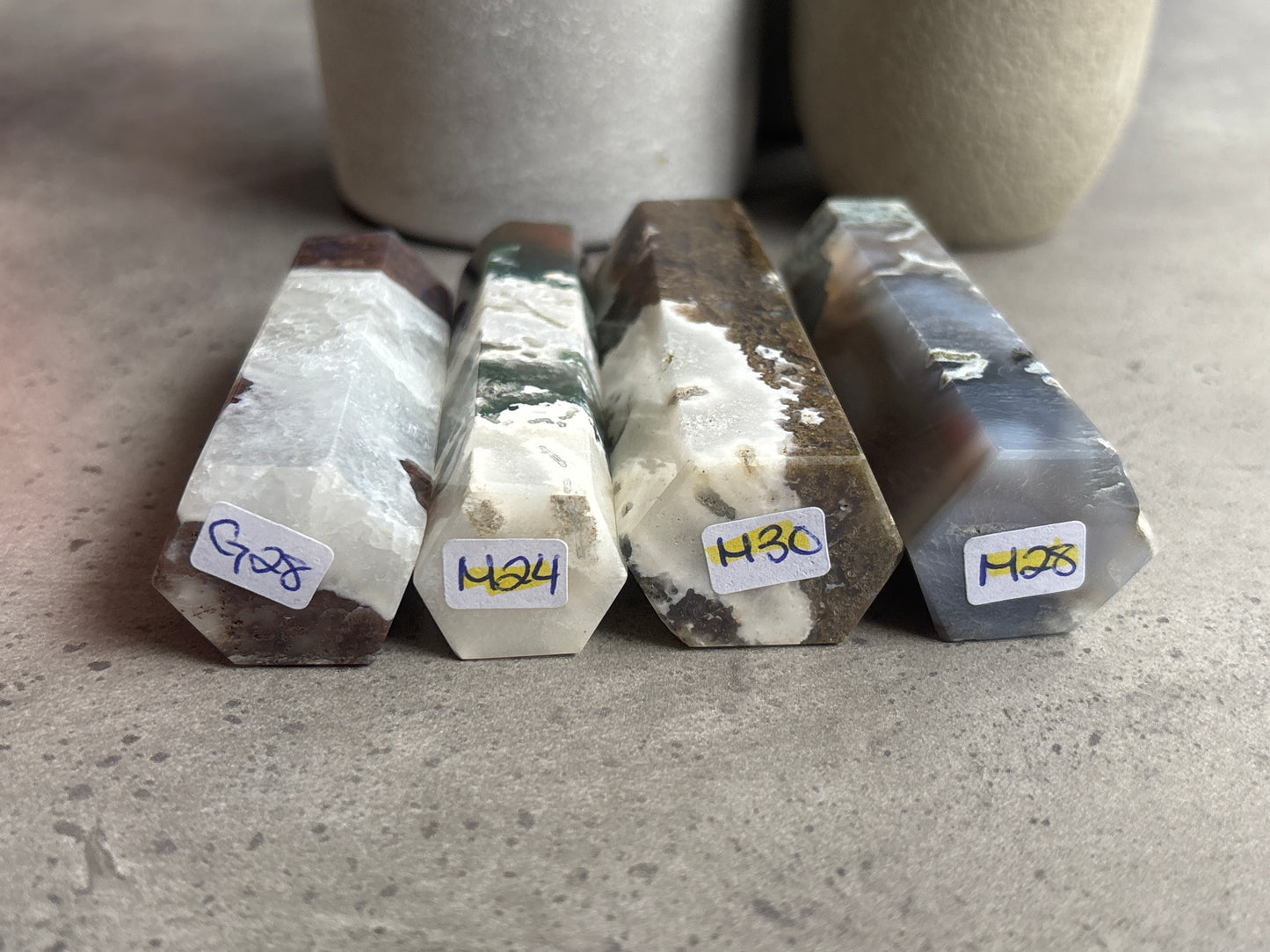 MOSS AGATE TOWERS 50% OFF