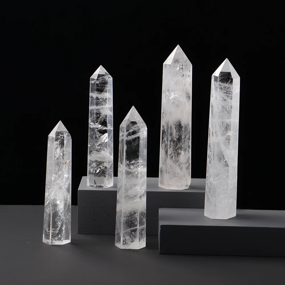 Grandes tours de quartz clair