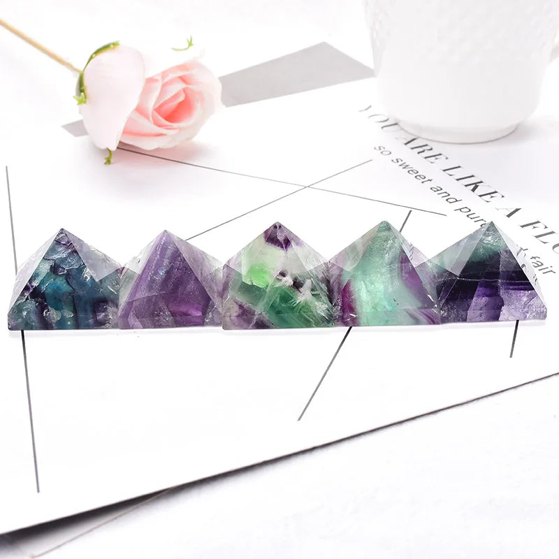 Natural Fluorite Pyramid