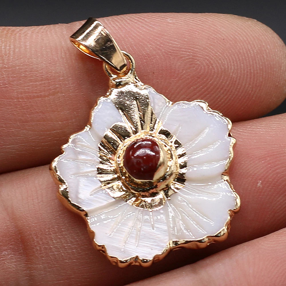 Shell Flower Pendant