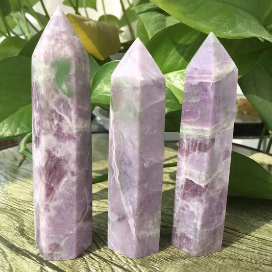 High Quality Natural Kunzite Tower