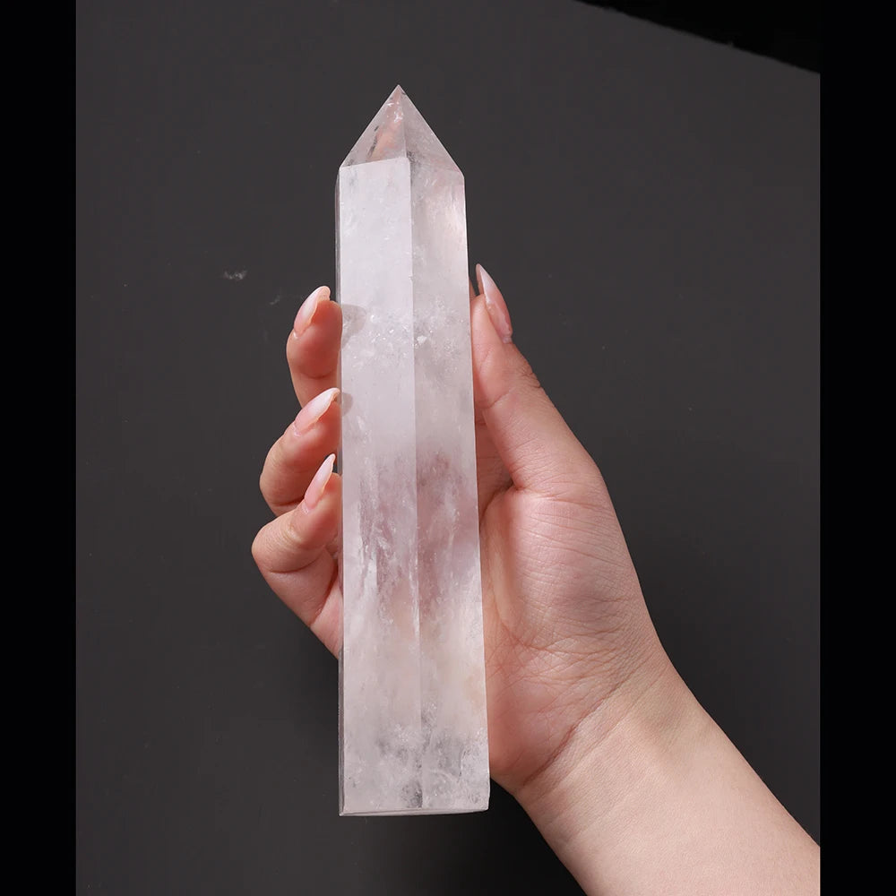 Grandes tours de quartz clair