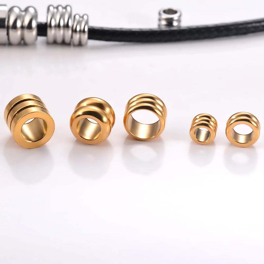 30pcs Stainless Steel Spacer Beads