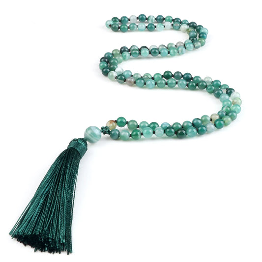 Collier Mala 108 perles de pierre