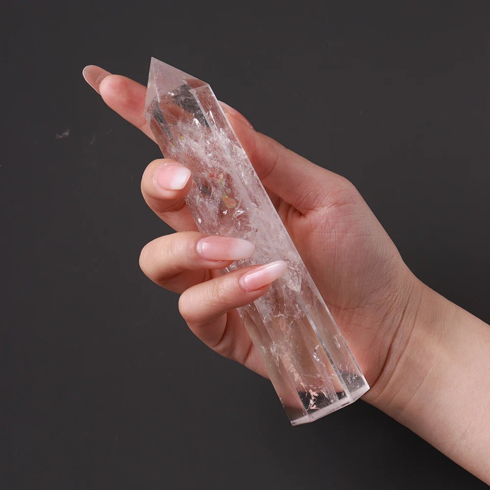 Grandes tours de quartz clair
