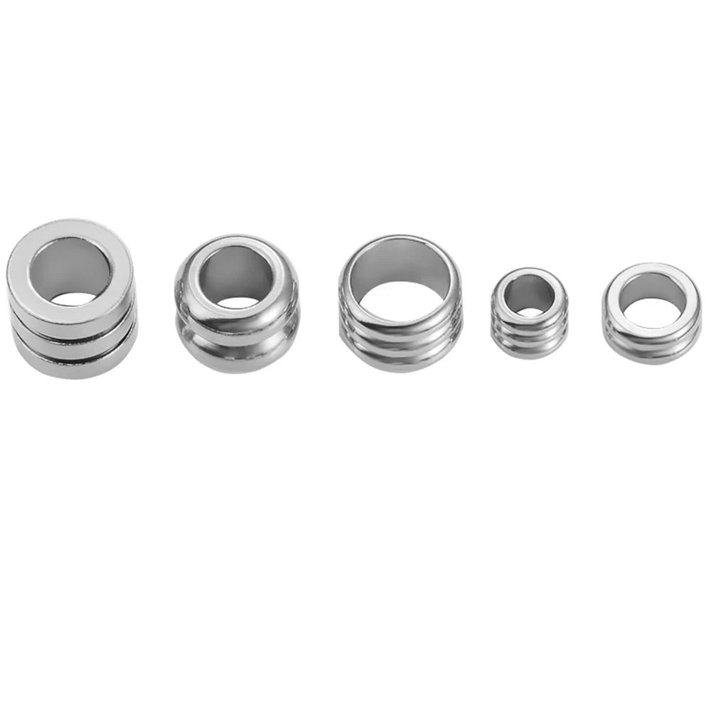 30pcs Stainless Steel Spacer Beads