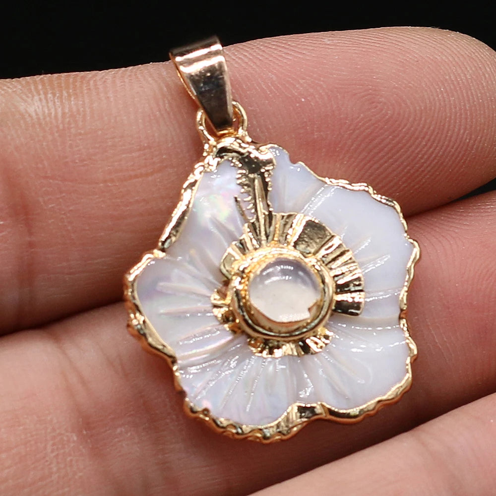 Shell Flower Pendant