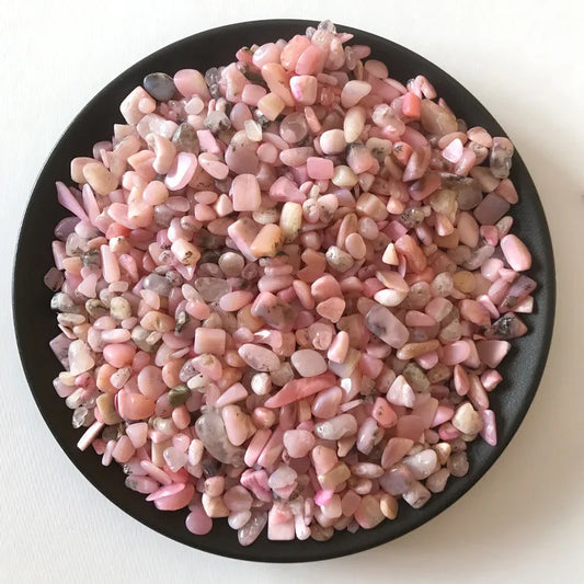 100G/Bag Natural Pink Opal Chips