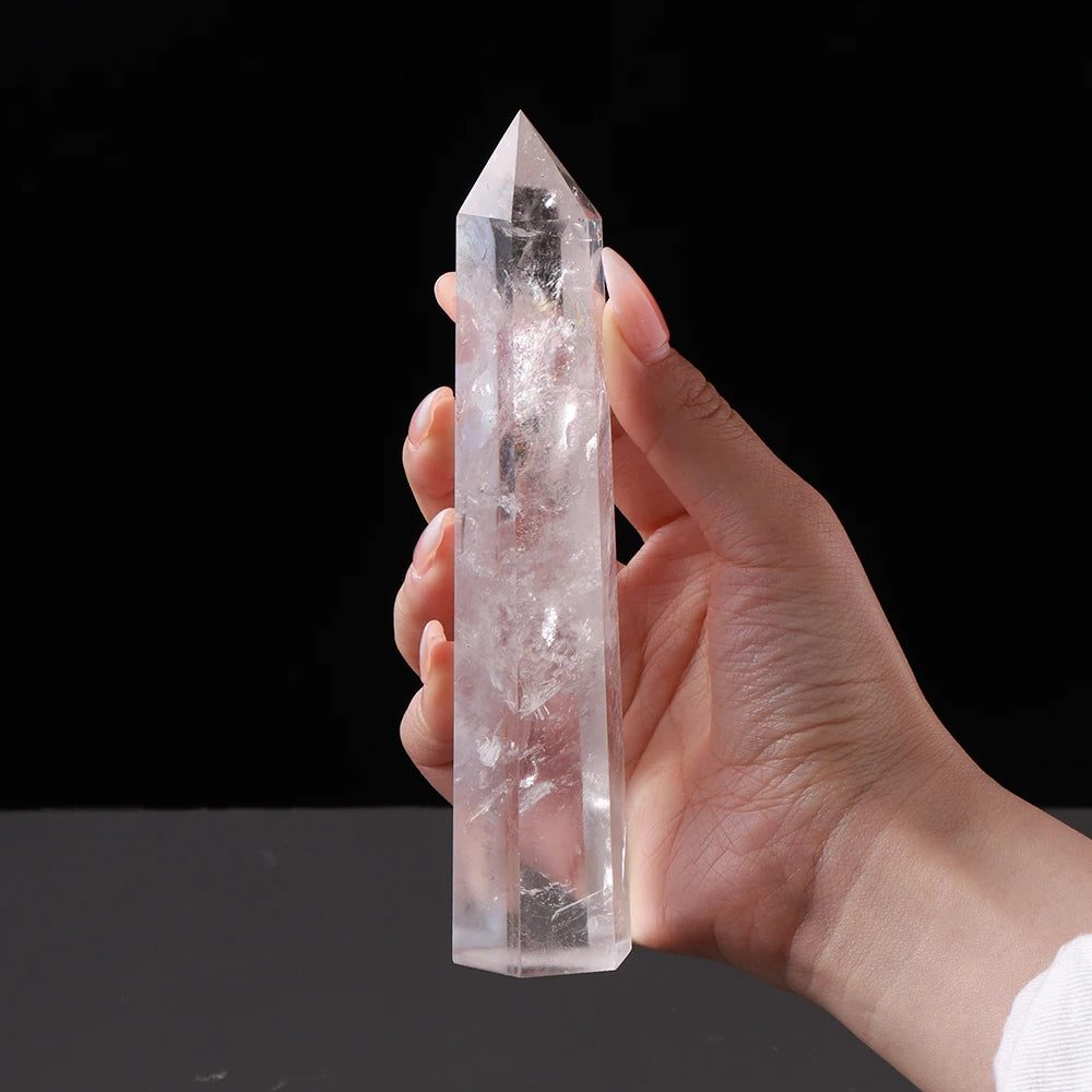 Grandes tours de quartz clair